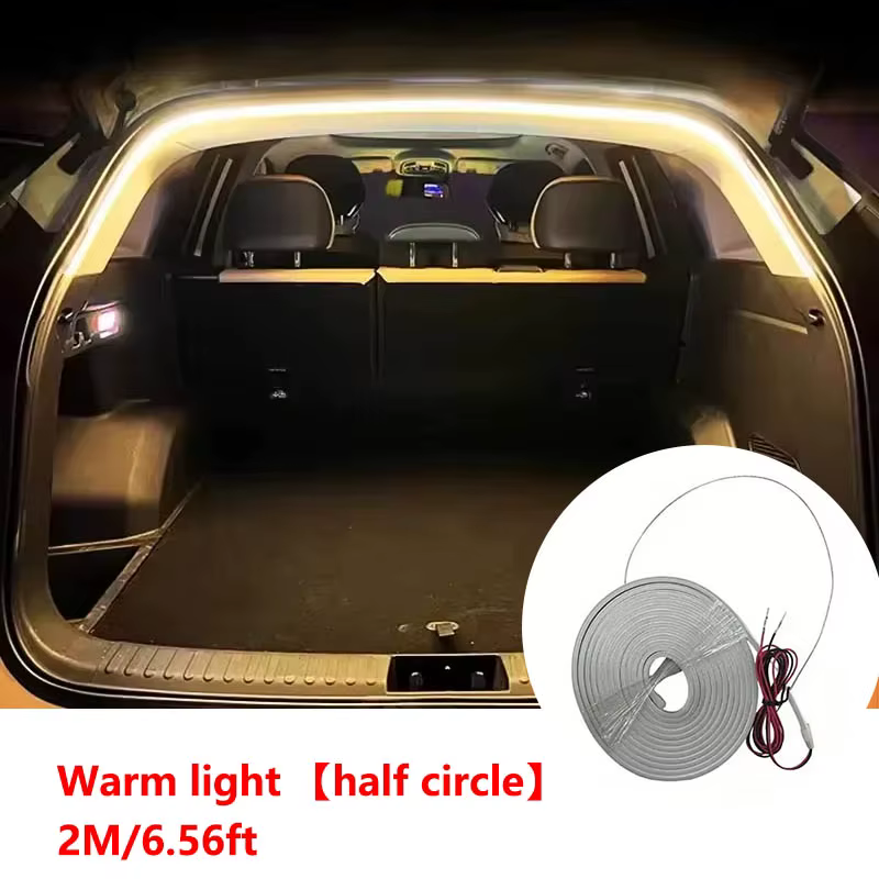 Éclairage de coffre de voiture haute luminosité, lumière ambiante, décoration intérieure, câblage LE