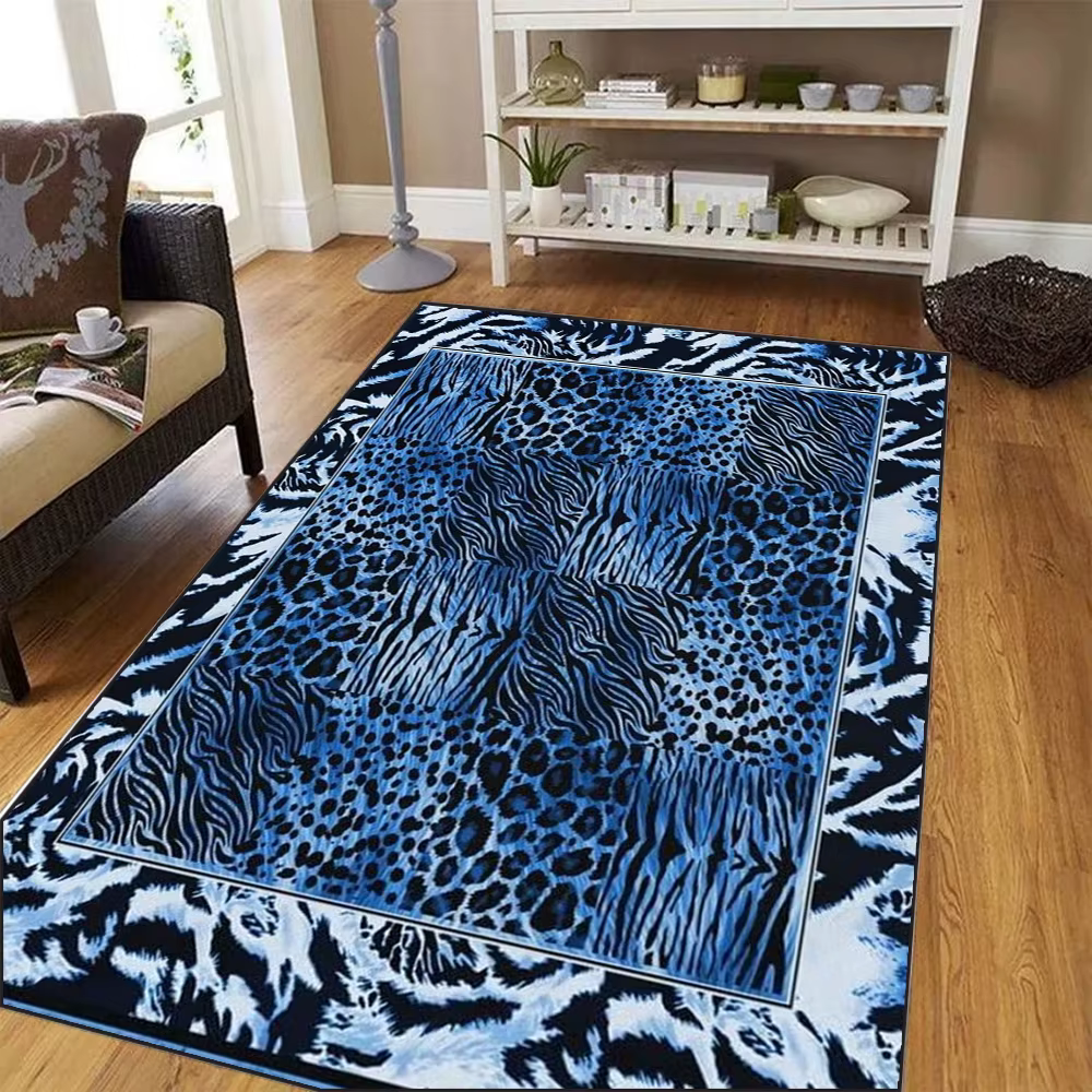Tapis imprimé léopard pour décoration de salon, moderne, abstrait, pour la maison, le bureau, grande