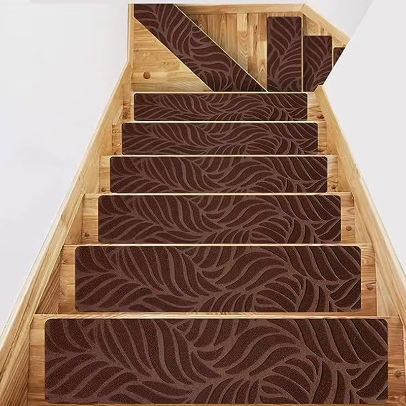 1/3 pièces 20x76cm lavable antidérapant marches d'escalier tapis de protection tapis auto-adhésif co