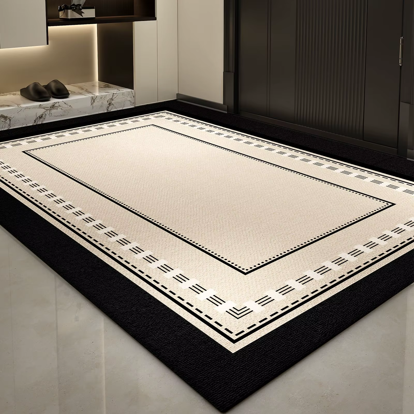 Tapis de sol en caoutchouc pour usage domestique, résistant à la saleté et antidérapant