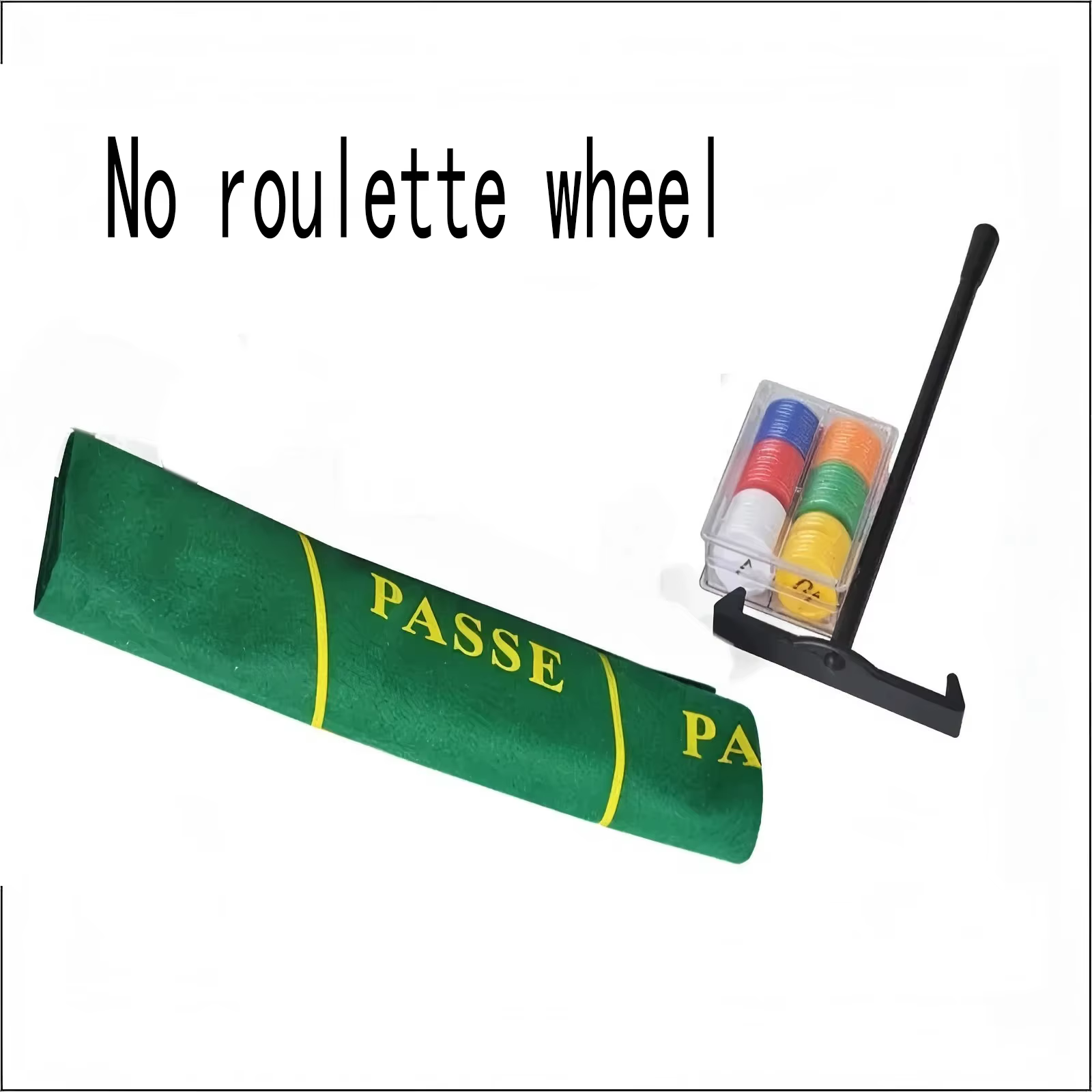 Ensemble d'accessoires de jeu de Roulette de Casino de 10 pouces, avec nappe, jetons de Poker pour B