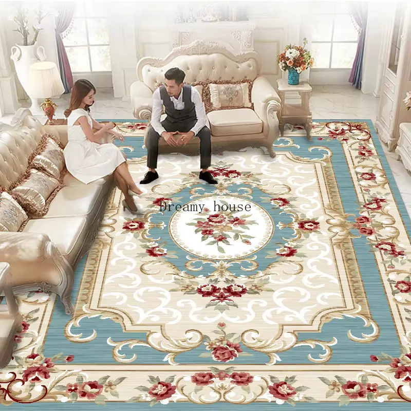 Tapis de sol lavable de luxe pour décoration de salon et chambre à coucher Décoration de maison de s