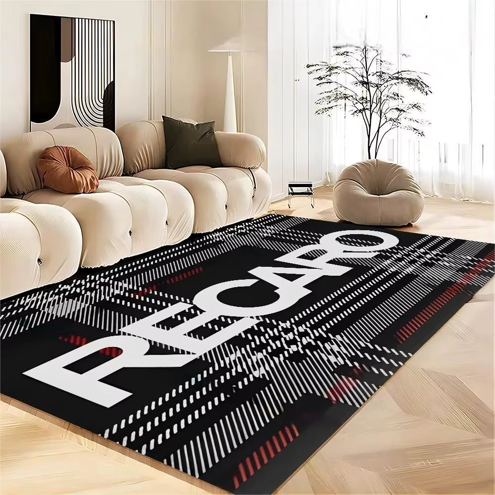 Tapis de sol RECARO à motif géométrique, décoration d'intérieur avec rayures colorées pour salon, bu