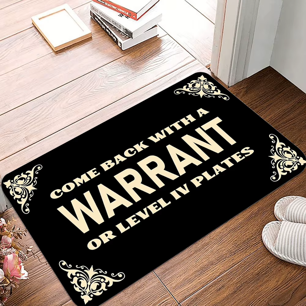 Tapis de bienvenue amusants, veuillez enlever vos chaussures, pour entrée, intérieur et extérieur, n