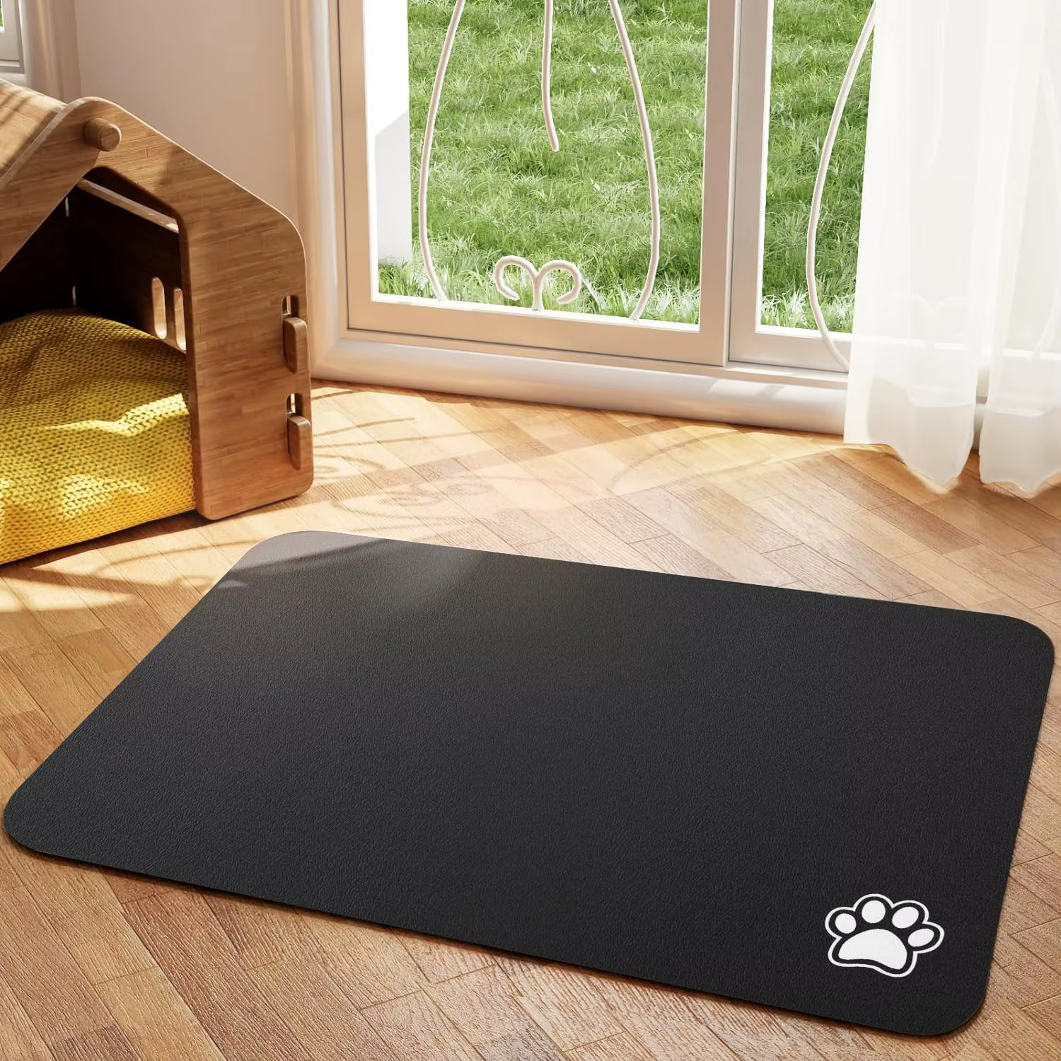 Tapis d'alimentation pour animaux de compagnie, tapis absorbant pour chien et chat, pour nourriture 