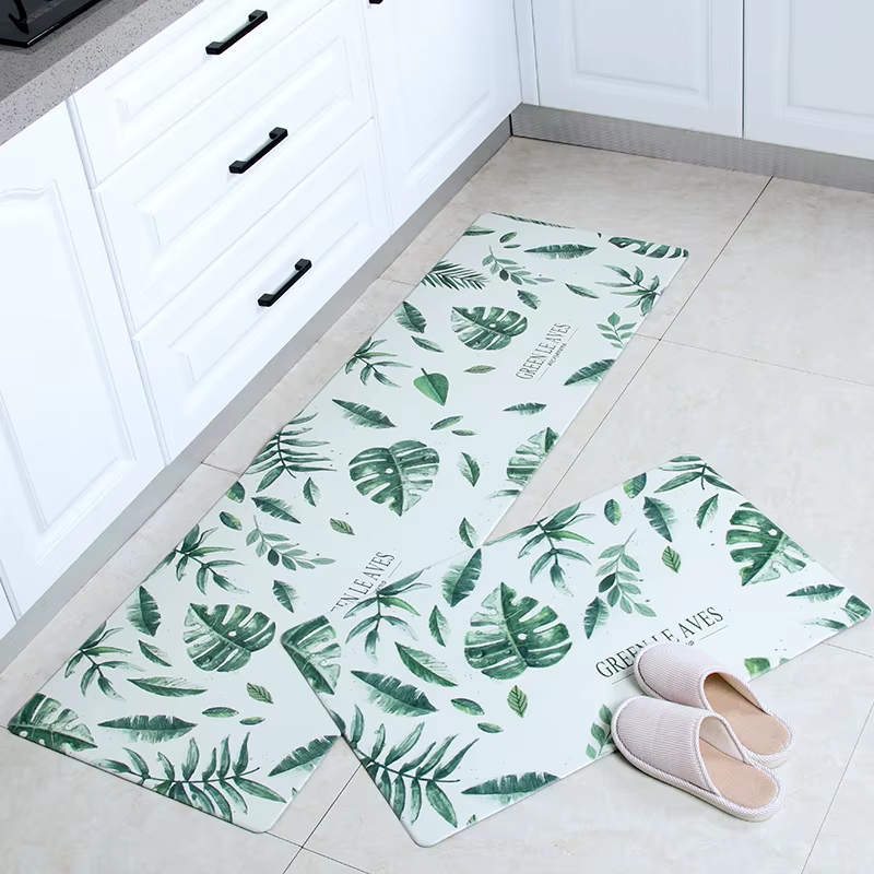 Tapis de cuisine imperméable et résistant à l'huile, tapis en PVC, non ald, polymères de porte, tapi