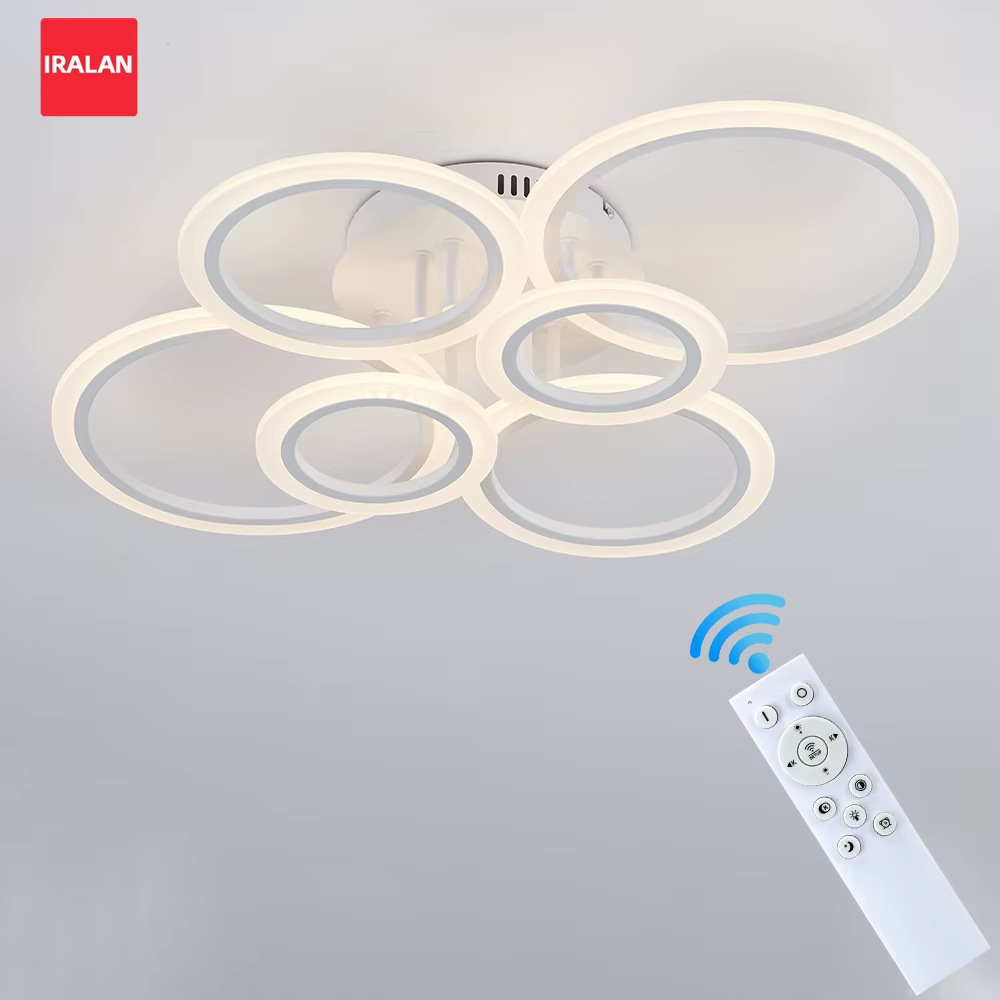 Lustre LED moderne éclairage à la maison anneau plafonnier lustre salon chambre éclairage lustre pla