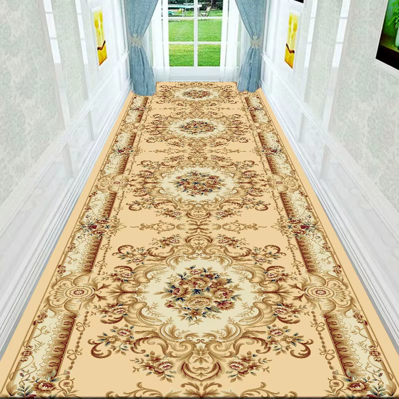 Tapis longs de couloir de luxe moderne Tapis d'escalier Tapis de sol d'hôtel Tapis géométrique pour 