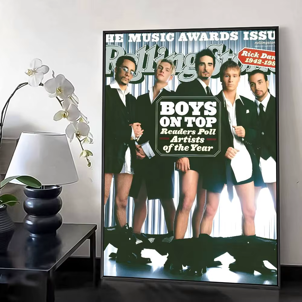 Affiche en papier imprimé de bande B-B-Backstreet b-boys, maison, salon, chambre à coucher, entrée,
