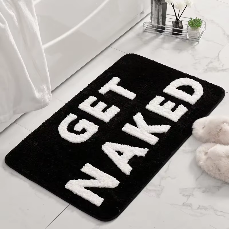 Tapis de bain Get Naked 40x60cm 50x80cm, tapis de salle de bain pour baignoire, tapis de bain mignon