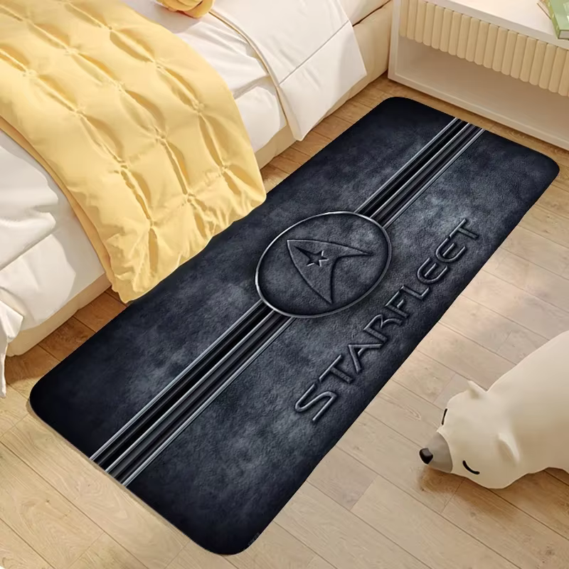 Tapis antidérapant Star Trek – Tapis de sol lavables pour chambre à coucher, porte d'entrée, décorat