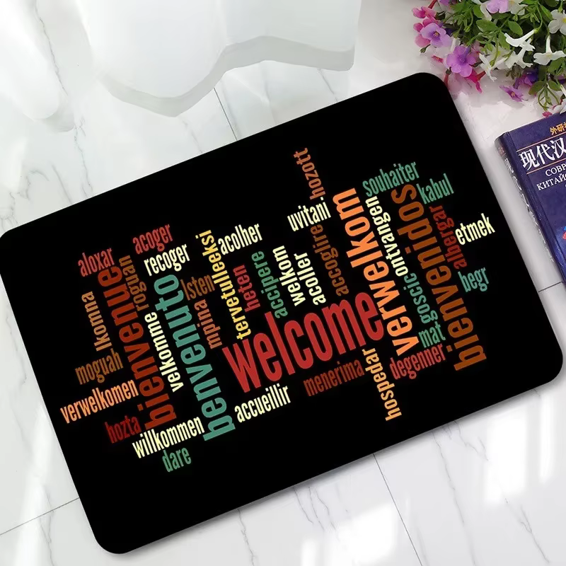 Tapis antidérapant pour chambre à coucher, salon, doux, tapis de bienvenue pour la maison, motif nor