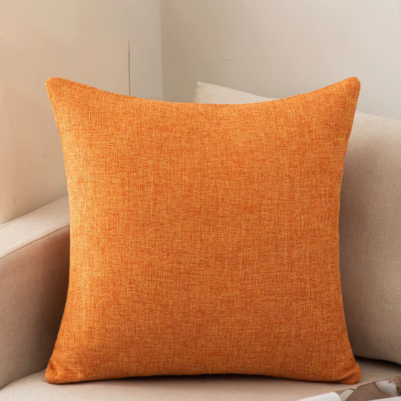 Coussin canapé coussin couleur salon moderne simple housse de coussin (sans noyau)