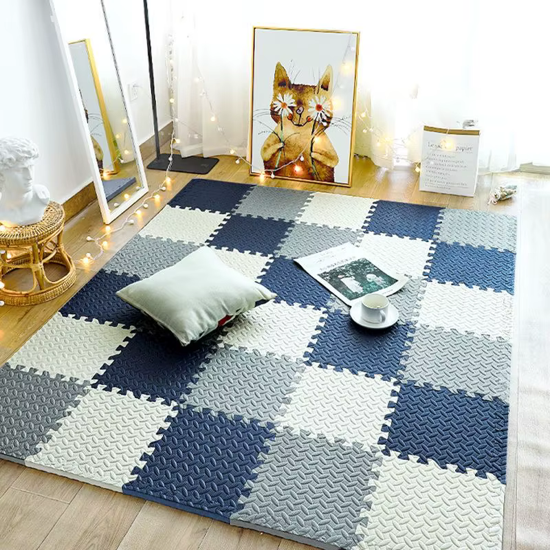 Tapis de jeu en mousse pour bébé, 12 pièces, tapis de Puzzle pour enfants, carreaux d'exercice imbri