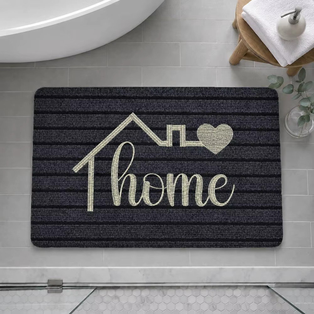 Tapis de sol Home Love antidérapant, tapis de porte, tapis de bain, tapis de cuisine, tapis super ab