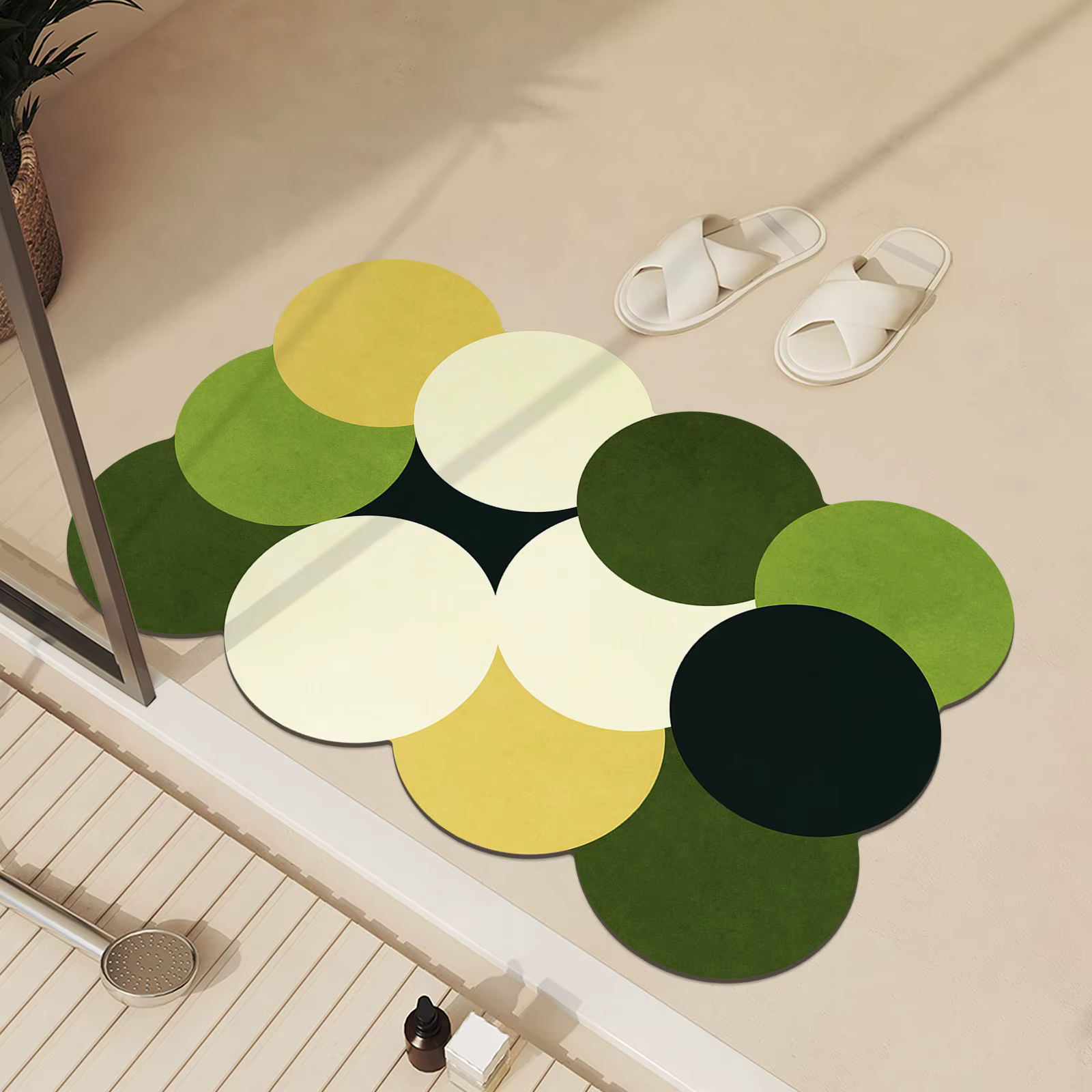 Tapis de bain en pierre de luxe, absorbant, pour salle de bain, séchage rapide, antidérapant, pour d