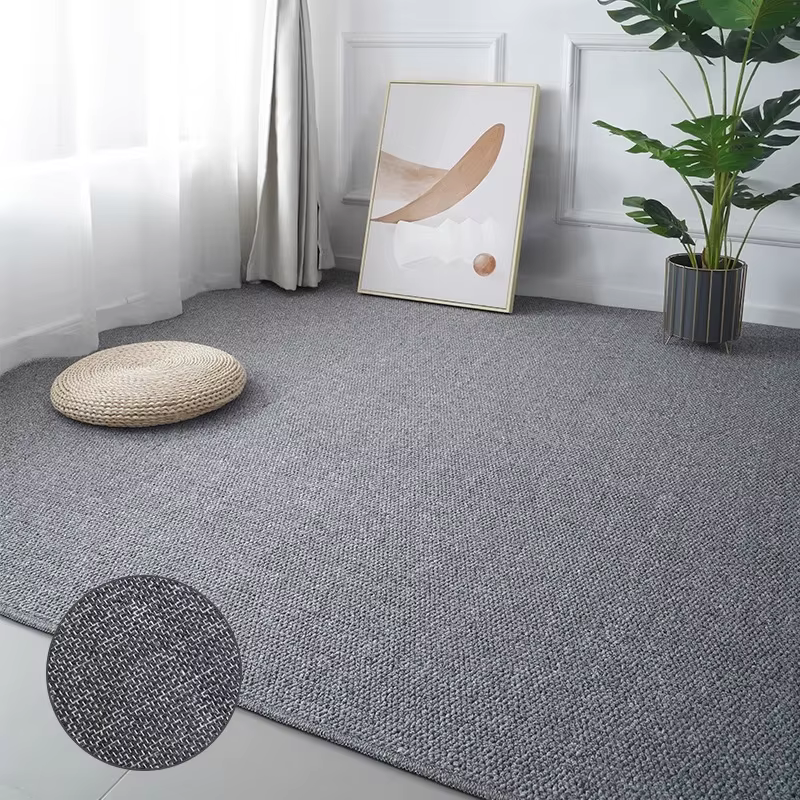Tapis en faux sisal de style moderne, adapté aux animaux domestiques, antidérapant, tapis épais pour