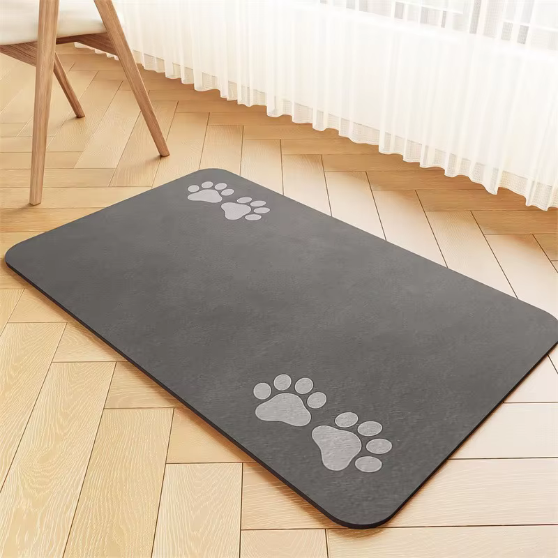 Tapis d'alimentation pour animaux de compagnie, tapis absorbant pour chien et chat, pour nourriture
