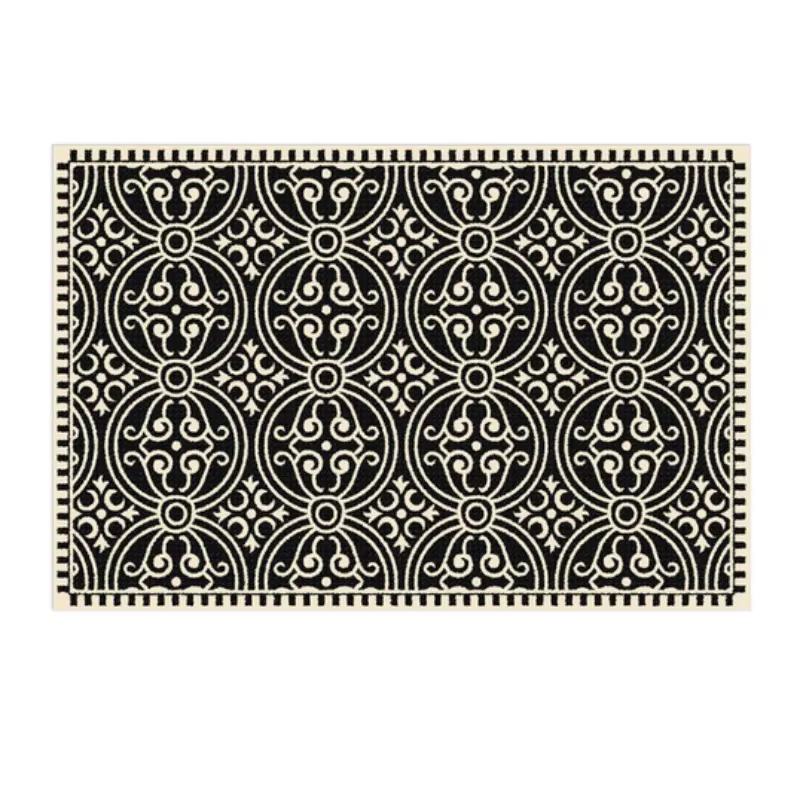 Tapis en damier rétro français, doux, pour chambre à coucher, salon, décoration, Ins Wind Plaid, che