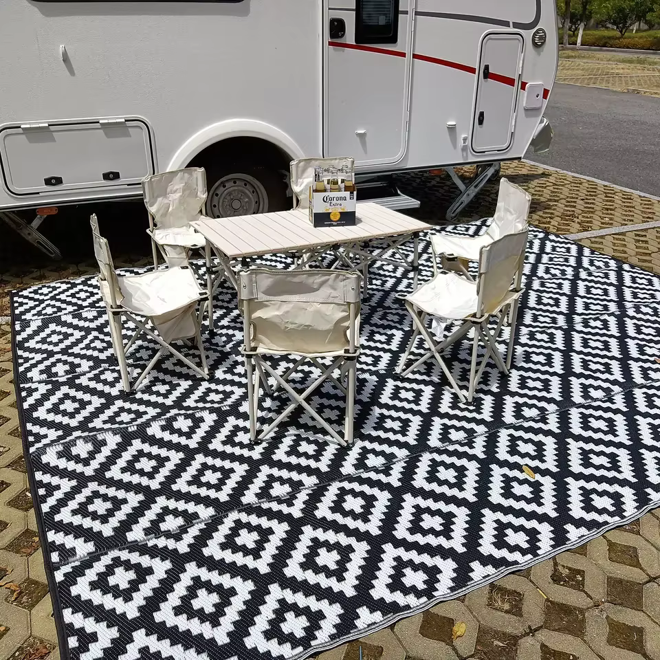 Tapis de sol Nordic Lea pour salon, maison, jardin, loisirs, extérieur, camping, pique-nique, polymè