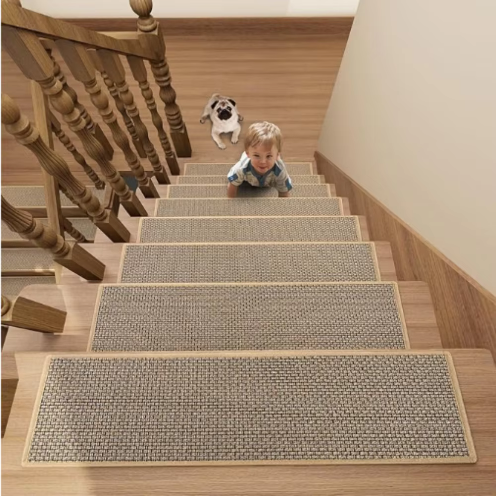 VIKAMA – tapis de sécurité pour marches d'escalier, marches en bois, antidérapant, imperméable, adap