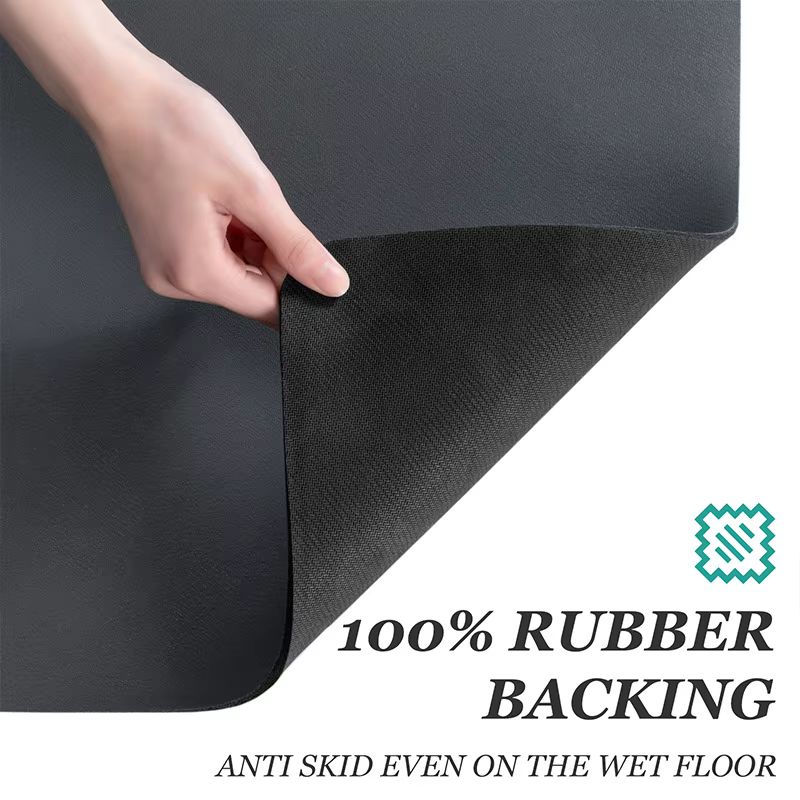 Grand tapis de vidange absorbant de cuisine Super antidérapant, tapis de séchage de plat à café Supe