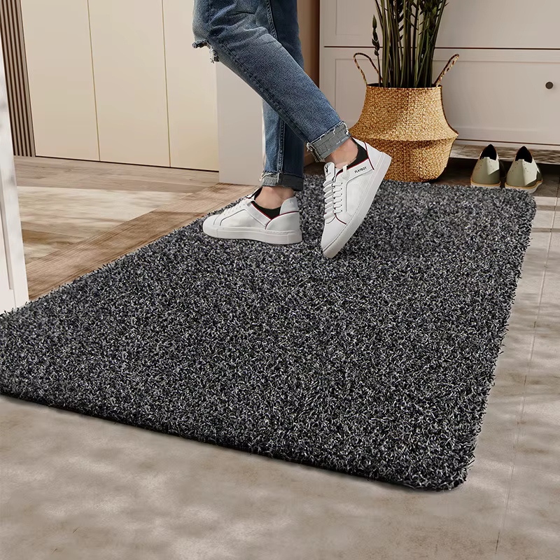 Tapis de sol en soie de noix de coco, grattage de boue, dépoussiérage, paillasson antidérapant, entr