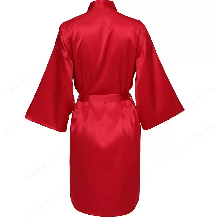 Robe de demoiselle d'honneur personnalisée en terre cuite, Robe de mariée en Satin avec nom personna