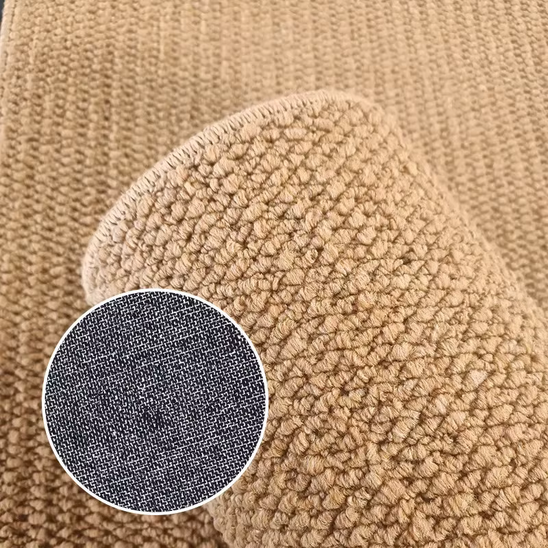Tapis en faux sisal, tissé texturé, antidérapant, facile à nettoyer, tapis moderne uni pour salon, c