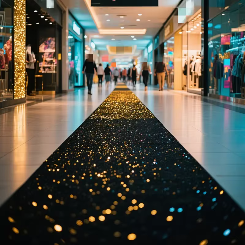 Tapis de mariage brillant et cool (noir brillant) pour Noël, Thanksgiving, Halloween, accessoires d'