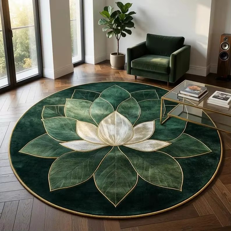 Tapis rond jaune soleil, lumineux et joyeux, pour la décoration de la salle de jeux des enfants, tap
