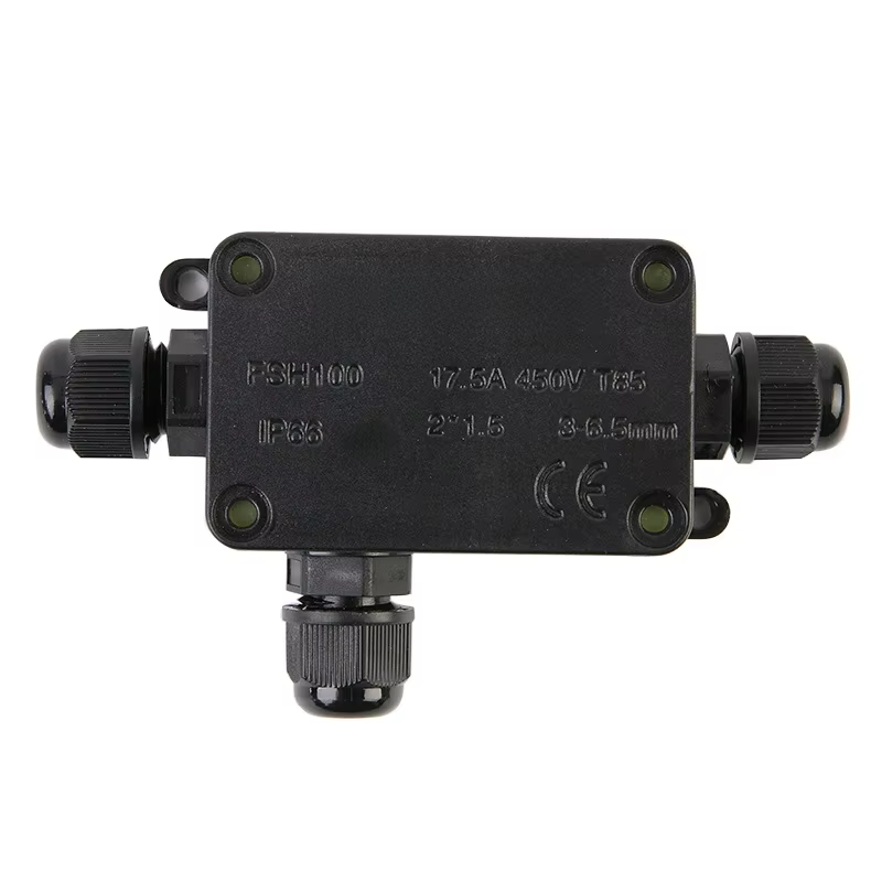 Boîte de jonction électrique étanche IP66 à 3 voies pour extérieur avec borne 450V pour éclairage LE