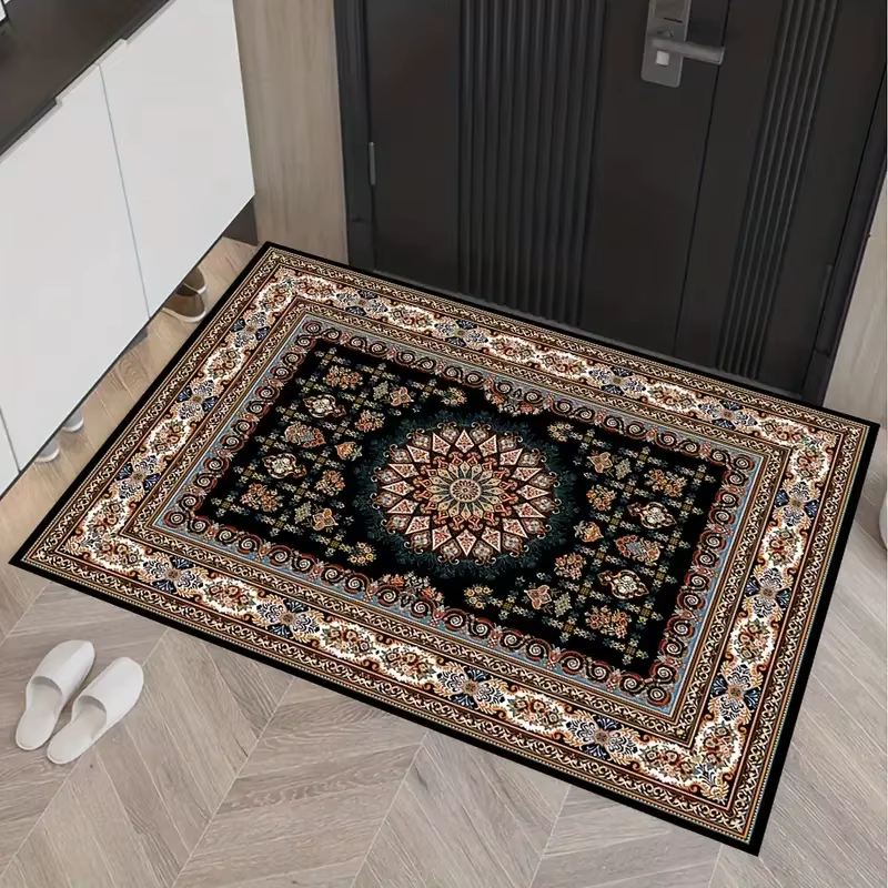 Tapis de Style persan rétro VIKAMA, Durable et lavable, tapis de porte d'entrée, tapis d'entrée de s