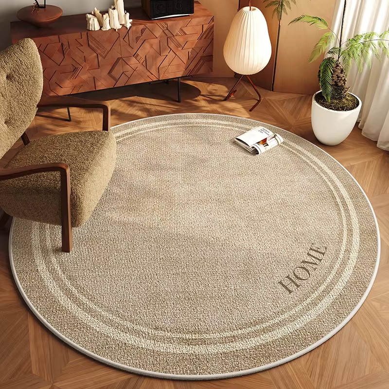 Tapis rond tapis de sol de salon tapis antidérapant tapis de chambre tapis de chevet tapis de pied d