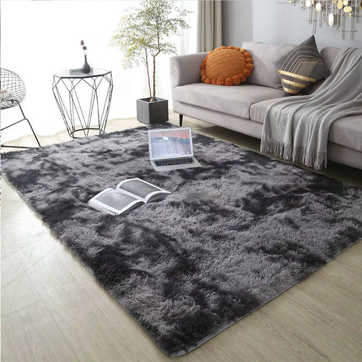 Tapis en peluche pour salon, coussins de sol de canapé, moderne, doux et moelleux, pour la maison, c