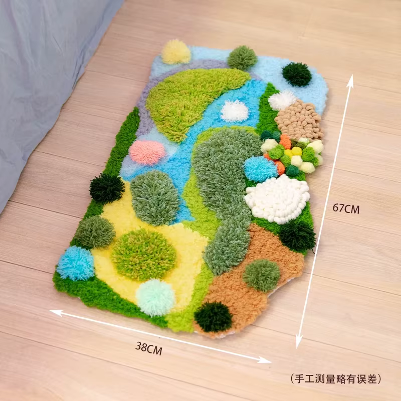 Kit de crochet pour tapis fait main, kit de broderie pour tapis fait main, kit de crochet pour tapis