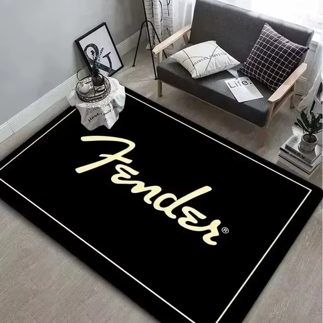 Tapis de guitare garde-boue exquis pour décoration de salon, grande surface, confortable, résistant 