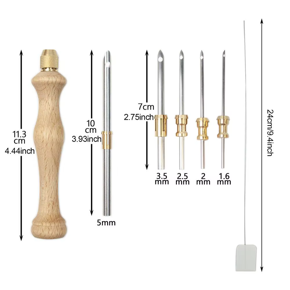 Stylo à tricoter réglable, aiguilles de poinçonnage, tissage, feutrage, artisanat, enfile-aiguille, 