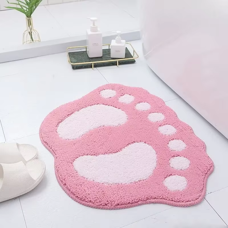 Tapis de salle de bain Tapis absorbant l'eau Tapis antidérapant utilisé dans la salle de bain, la do