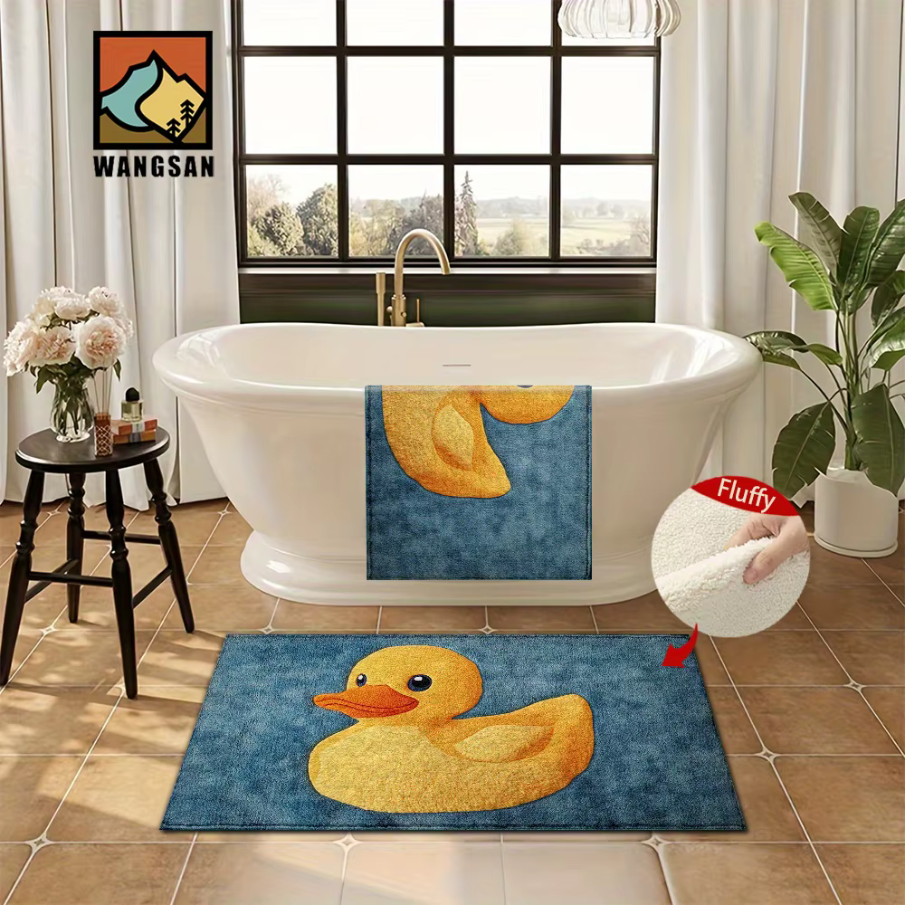 VIKAMA tapis de canard jaune paillasson tapis de bienvenue tapis extérieur tapis de cuisine tapis de