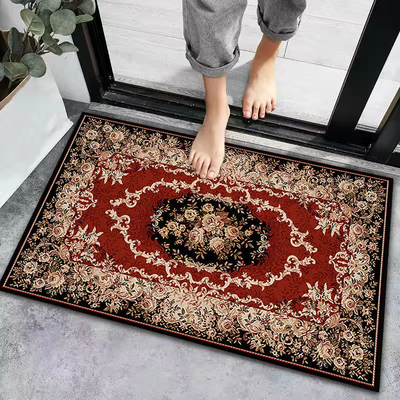 Petit tapis de Style ethnique Vintage, style bohème, antidérapant, pour porte, canapé, chaise, chamb