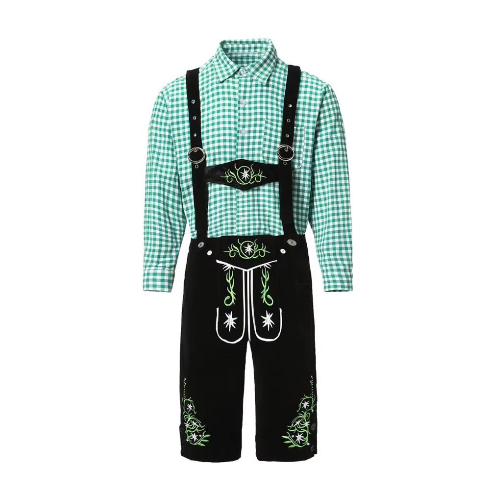 Costume d'Oktoberfest pour hommes, tenue de barman pour les pubs allemands, costumes de serveur de b