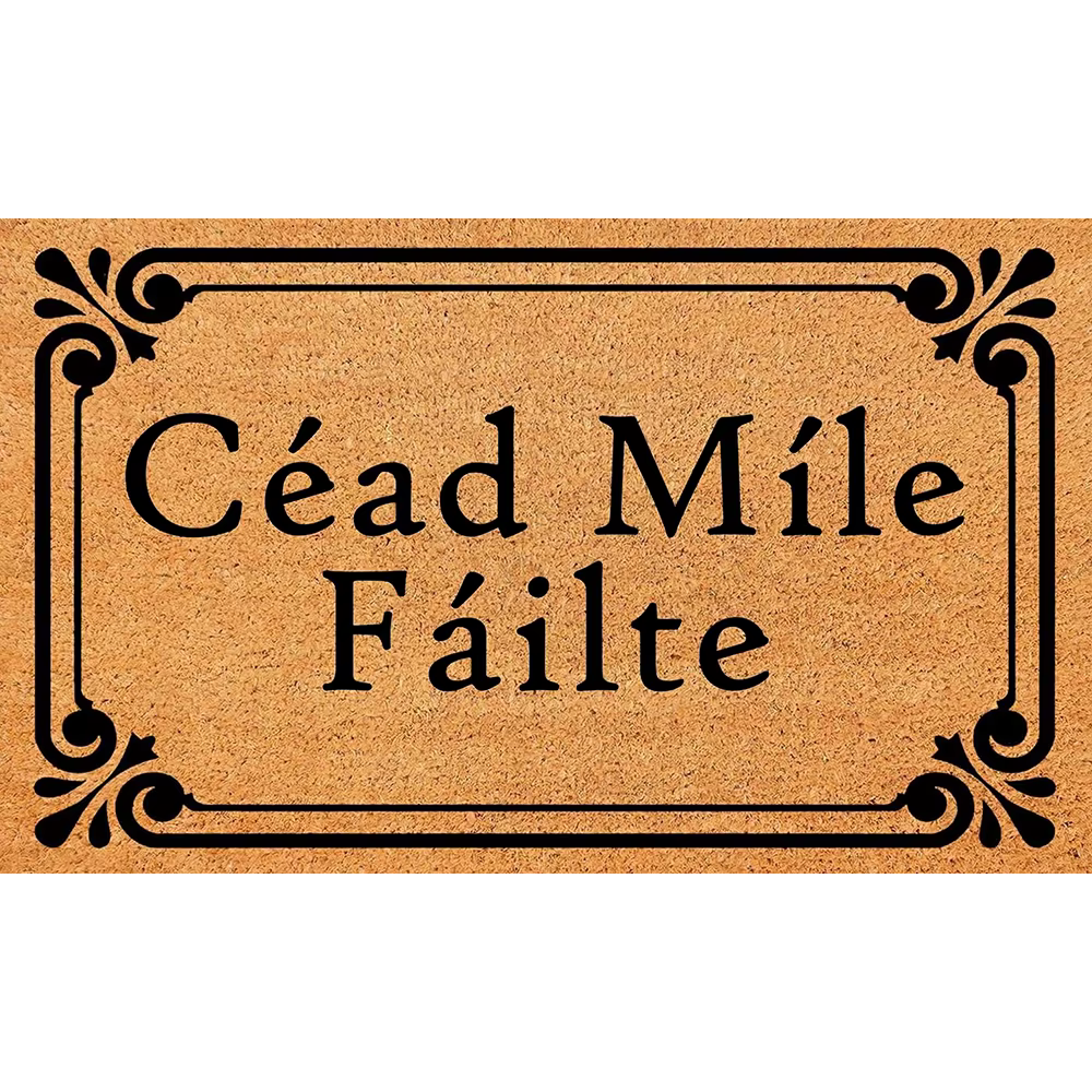Céad Misle Failailte paillasson irlandais extérieur antidérapant cuisine tapis de sol Garage bienven