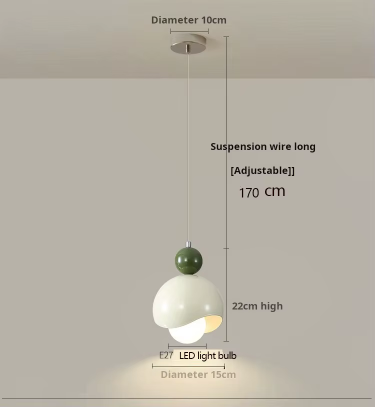 Lampe d'ambiance longue pour chambre à coucher, style crème français, pour restaurant, à suspendre a