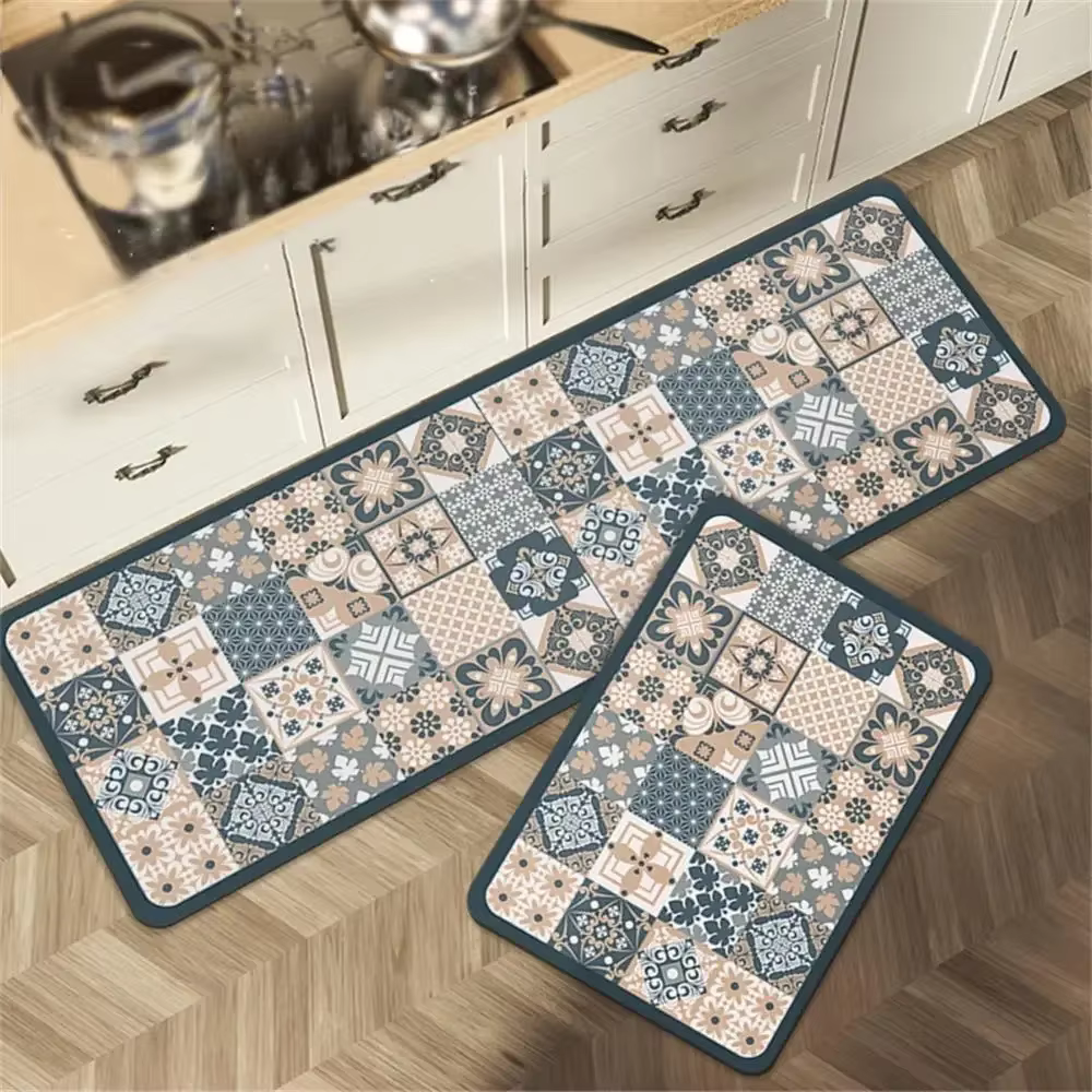 Tapis de cuisine antidérapants pour salon, tapis de sol long pour cuisine, tapis d'entrée, décoratio