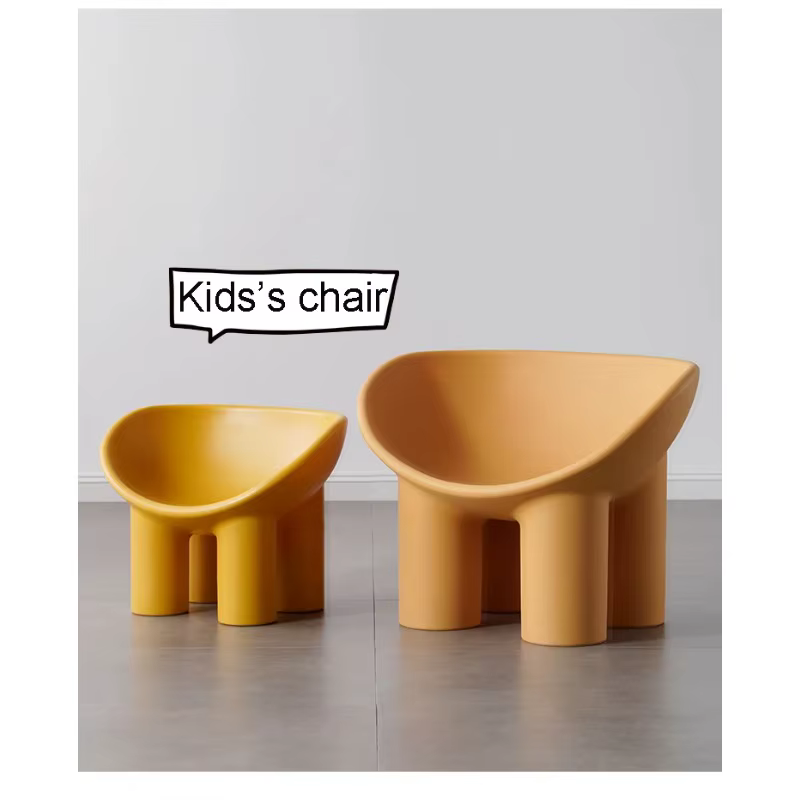 Roly Poly salon loisirs plastique PE canapé éléphant jambe nordique fauteuil canapé intérieur extéri