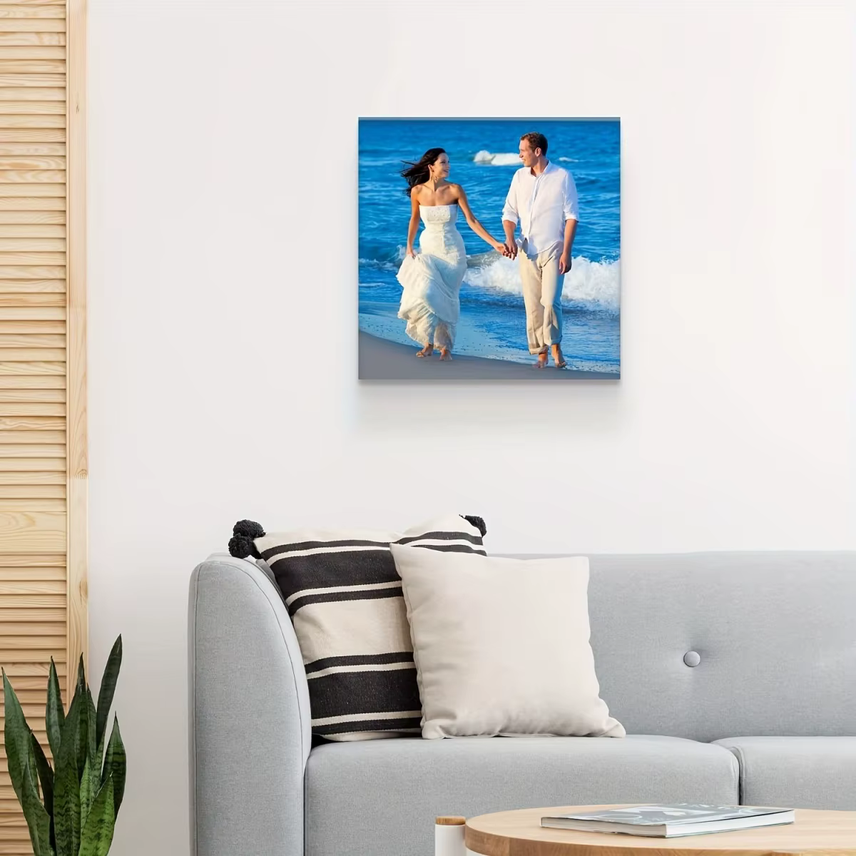 Toile d'art photo personnalisée — Décoration murale exquise pour salons et chambres à coucher — Le cadeau personnalisé idéal pour les occasions spéciales