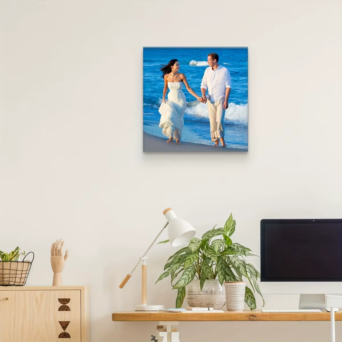 Toile d'art photo personnalisée — Décoration murale exquise pour salons et chambres à coucher — Le cadeau personnalisé idéal pour les occasions spéciales
