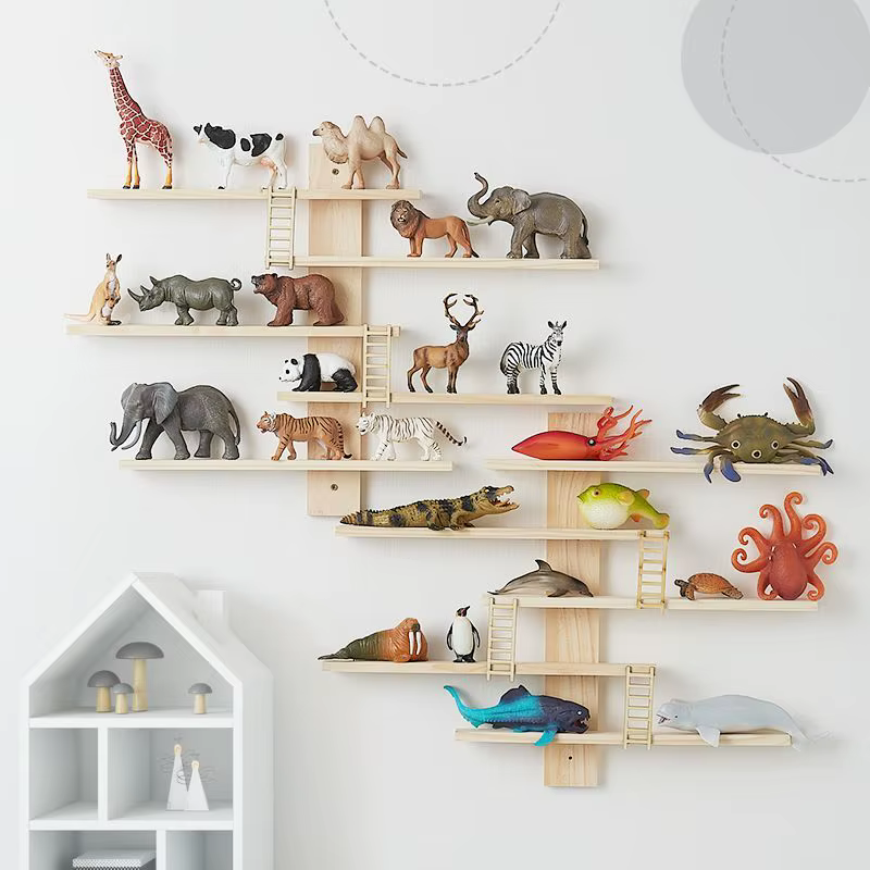 Affichage de modèle d'animal de chambre d'enfant, étagère de figurines Pop T1, rangement d'ornements d'animaux, mural décoratif