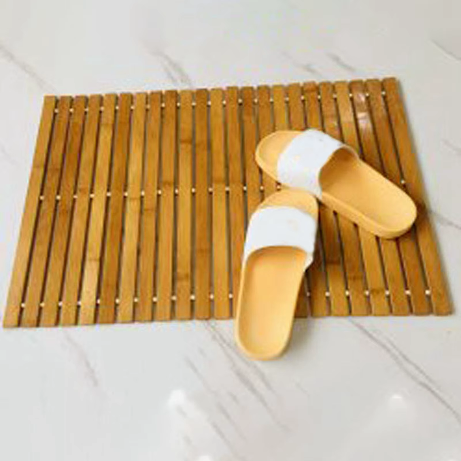 Tapis de bain en bois de bambou naturel